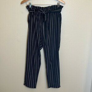 Love Culture Black Striped Pants